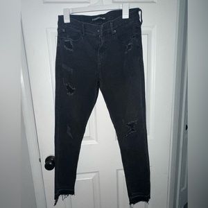 Express Distressed black jeans